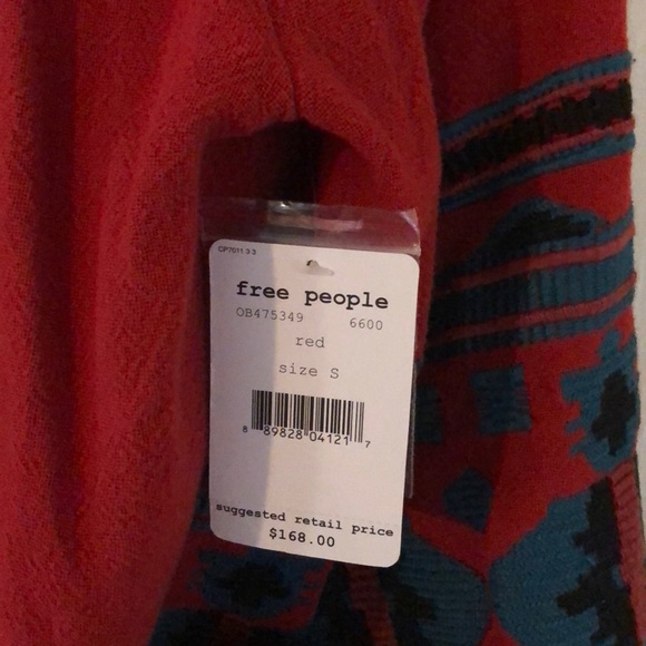 Free People - In the Clear Embroidered Midi - Red - fits Size S M L - Picture 7 of 8